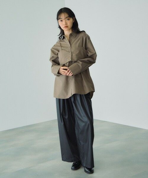 VICKY / ビッキー その他パンツ | シアーレザー調イージーテーパードパンツ≪手洗い可能≫ | 詳細5