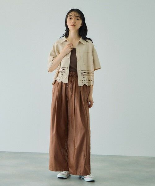 VICKY / ビッキー その他パンツ | シアーレザー調イージーテーパードパンツ≪手洗い可能≫ | 詳細10