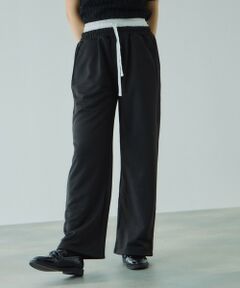 VICKY / ビッキー その他パンツ | 配色ドッキングスウェットパンツ≪セットアップ対応/手洗い可能≫