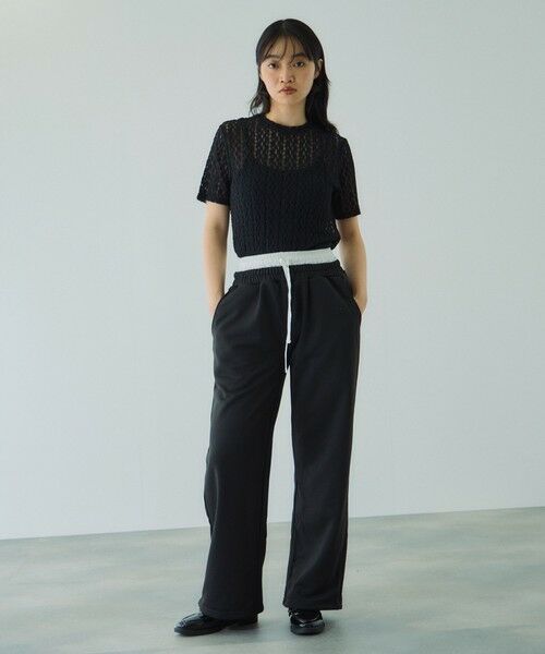 VICKY / ビッキー その他パンツ | 配色ドッキングスウェットパンツ≪セットアップ対応/手洗い可能≫ | 詳細4