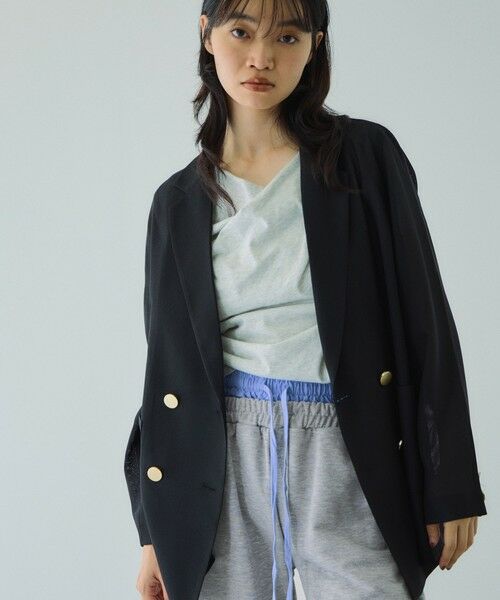 VICKY / ビッキー その他パンツ | 配色ドッキングスウェットパンツ≪セットアップ対応/手洗い可能≫ | 詳細11