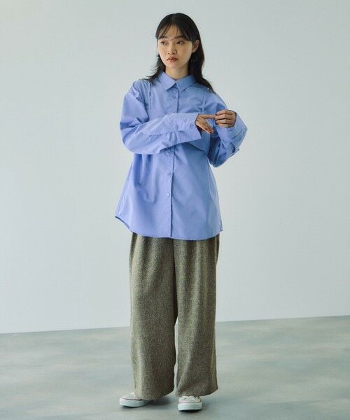 VICKY / ビッキー その他パンツ | ライトツィード2タックパンツ≪セットアップ対応/手洗い可能≫ | 詳細14