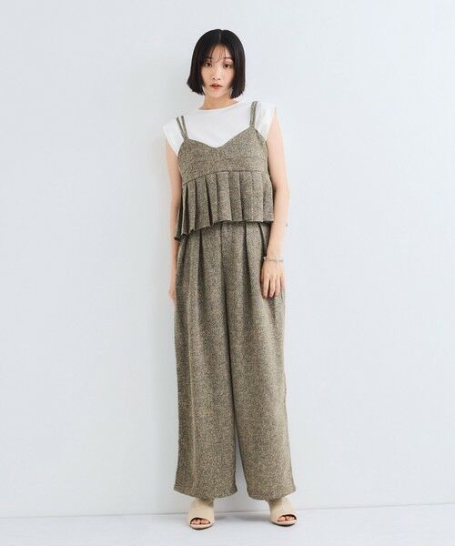 VICKY / ビッキー その他パンツ | ライトツィード2タックパンツ≪セットアップ対応/手洗い可能≫ | 詳細10