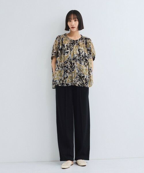 VICKY / ビッキー その他パンツ | ミニ裏毛ピンタックワイドパンツ≪手洗い可能≫ | 詳細2