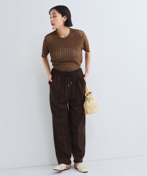 VICKY / ビッキー その他パンツ | ミニ裏毛ピンタックワイドパンツ≪手洗い可能≫ | 詳細6