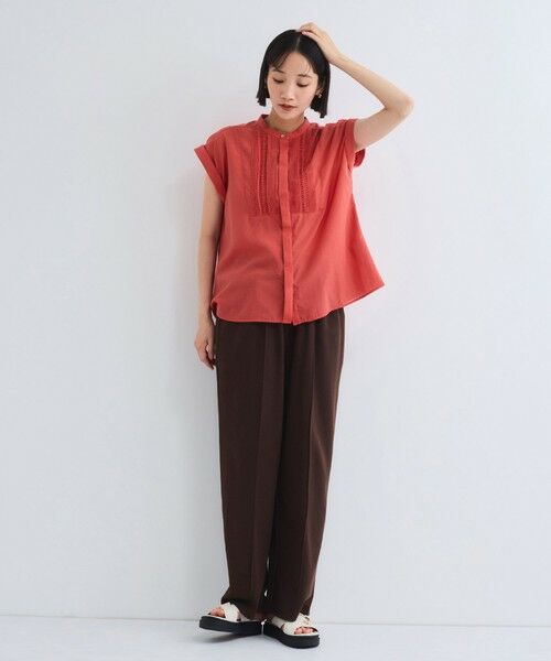 VICKY / ビッキー その他パンツ | ミニ裏毛ピンタックワイドパンツ≪手洗い可能≫ | 詳細7