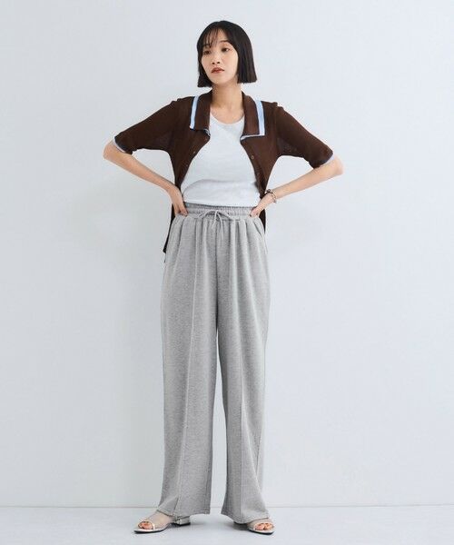 VICKY / ビッキー その他パンツ | ミニ裏毛ピンタックワイドパンツ≪手洗い可能≫ | 詳細18