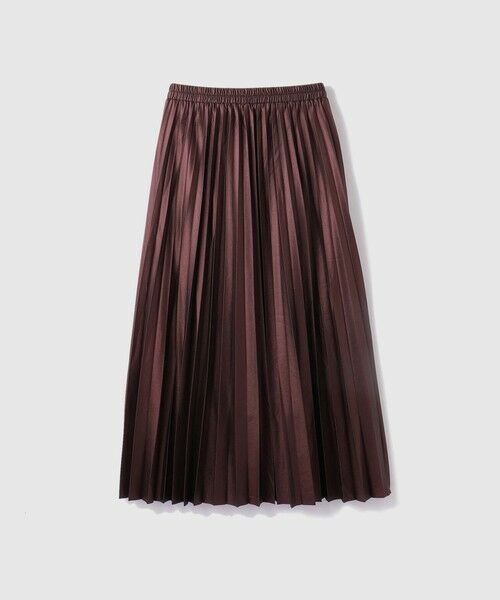 VICKY / ビッキー ミニ・ひざ丈スカート | レザーライクジョーゼットプリーツスカート≪手洗い可能≫ | 詳細20