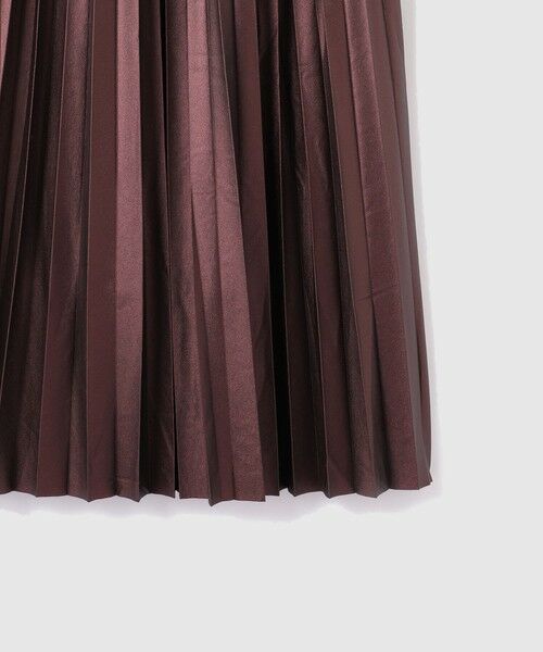 VICKY / ビッキー ミニ・ひざ丈スカート | レザーライクジョーゼットプリーツスカート≪手洗い可能≫ | 詳細23