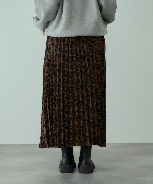 VICKY / ビッキー ミニ・ひざ丈スカート | アニマルプリントプリーツスカート | 詳細4