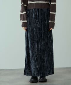 VICKY / ビッキー ミニ・ひざ丈スカート | クラッシュベロアスカート≪手洗い可能≫