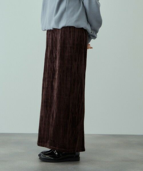 VICKY / ビッキー ミニ・ひざ丈スカート | クラッシュベロアスカート≪手洗い可能≫ | 詳細13