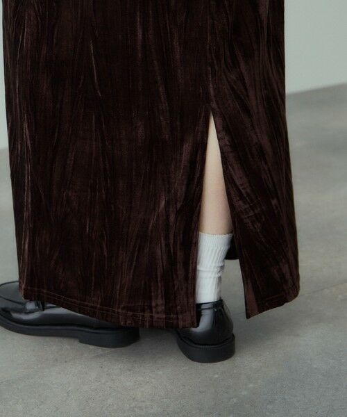VICKY / ビッキー ミニ・ひざ丈スカート | クラッシュベロアスカート≪手洗い可能≫ | 詳細15