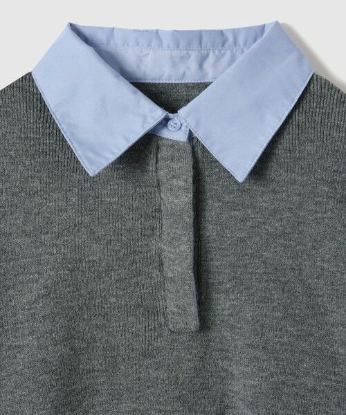 VICKY / ビッキー ニット・セーター | シャツカラーポロニットプルオーバー≪手洗い可能≫ | 詳細14
