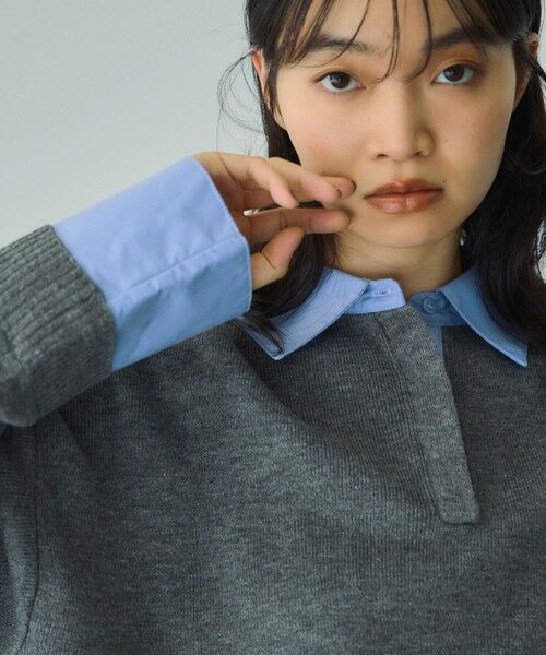 VICKY / ビッキー ニット・セーター | シャツカラーポロニットプルオーバー≪手洗い可能≫ | 詳細7