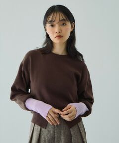 VICKY / ビッキー ニット・セーター | カラーカフスリットニットプルオーバー≪手洗い可能≫