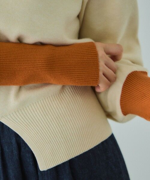 VICKY / ビッキー ニット・セーター | カラーカフスリットニットプルオーバー≪手洗い可能≫ | 詳細14