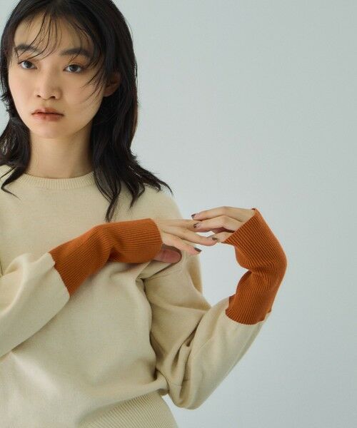 VICKY / ビッキー ニット・セーター | カラーカフスリットニットプルオーバー≪手洗い可能≫ | 詳細11