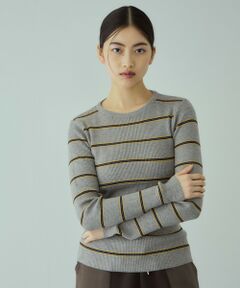 VICKY / ビッキー ニット・セーター | MIXカラーボーダーニットプルオーバー