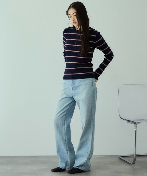 VICKY / ビッキー ニット・セーター | MIXカラーボーダーニットプルオーバー | 詳細1