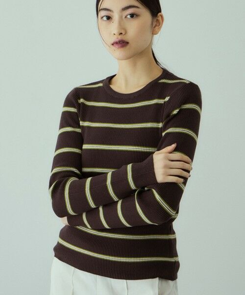 VICKY / ビッキー ニット・セーター | MIXカラーボーダーニットプルオーバー | 詳細8