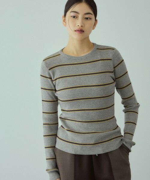 VICKY / ビッキー ニット・セーター | MIXカラーボーダーニットプルオーバー | 詳細18