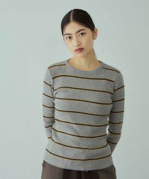 VICKY / ビッキー ニット・セーター | MIXカラーボーダーニットプルオーバー | 詳細19