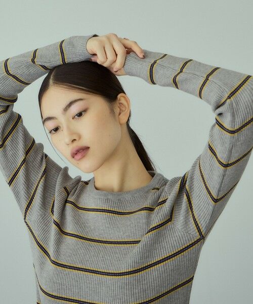 VICKY / ビッキー ニット・セーター | MIXカラーボーダーニットプルオーバー | 詳細20