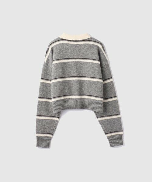 VICKY / ビッキー ニット・セーター | MIXボーダーポロニットプルオーバー | 詳細18