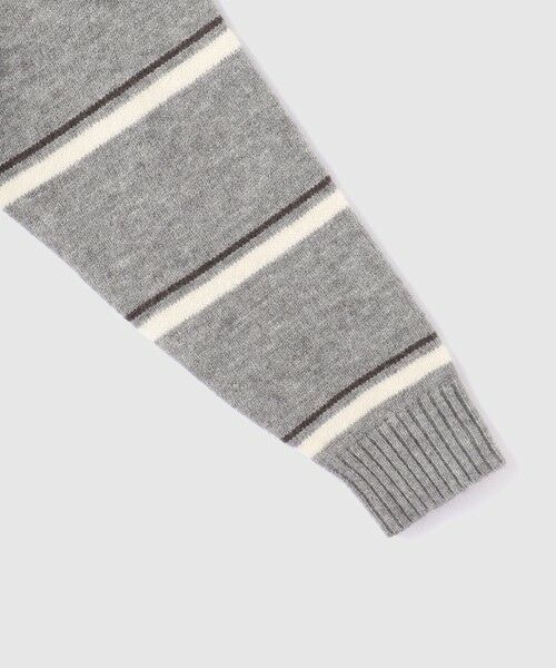 VICKY / ビッキー ニット・セーター | MIXボーダーポロニットプルオーバー | 詳細20