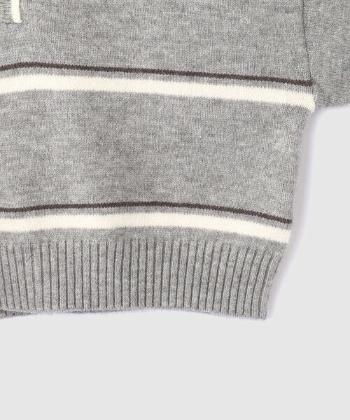 VICKY / ビッキー ニット・セーター | MIXボーダーポロニットプルオーバー | 詳細21