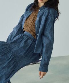 VICKY / ビッキー シャツ・ブラウス | シアーデニムダブルポケットシャツ≪セットアップ対応/手洗い可能≫