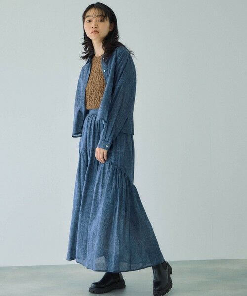 VICKY / ビッキー シャツ・ブラウス | シアーデニムダブルポケットシャツ≪セットアップ対応/手洗い可能≫ | 詳細3