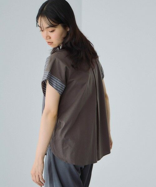 VICKY / ビッキー シャツ・ブラウス | ストライプフェイスキーネックブラウス≪洗濯機で洗える≫ | 詳細7