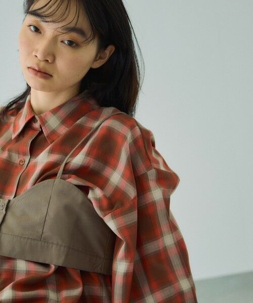 VICKY / ビッキー シャツ・ブラウス | オンブレーチェックオーバーサイズシャツ≪手洗い可能≫ | 詳細2