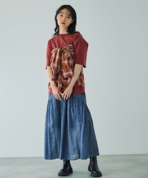 VICKY / ビッキー シャツ・ブラウス | オンブレーチェックオーバーサイズシャツ≪手洗い可能≫ | 詳細4