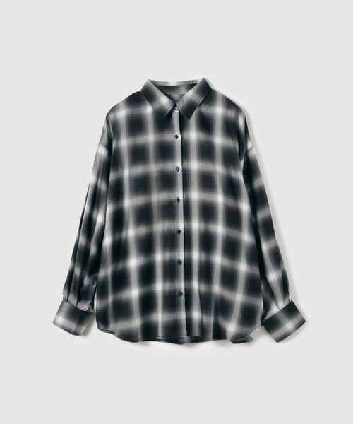 VICKY / ビッキー シャツ・ブラウス | オンブレーチェックオーバーサイズシャツ≪手洗い可能≫ | 詳細9