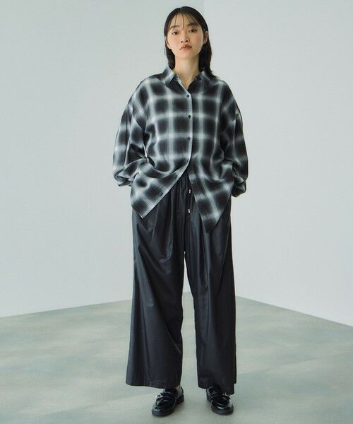 VICKY / ビッキー シャツ・ブラウス | オンブレーチェックオーバーサイズシャツ≪手洗い可能≫ | 詳細8