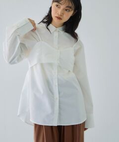 VICKY / ビッキー シャツ・ブラウス | ブロードビスチェ付きブラウス≪手洗い可能≫