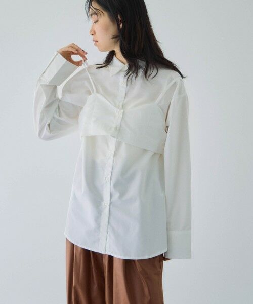 VICKY / ビッキー シャツ・ブラウス | ブロードビスチェ付きブラウス≪手洗い可能≫ | 詳細1