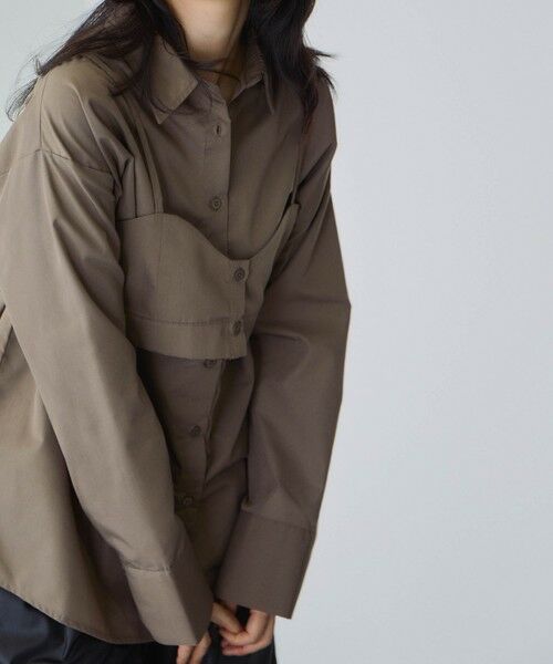 VICKY / ビッキー シャツ・ブラウス | ブロードビスチェ付きブラウス≪手洗い可能≫ | 詳細5