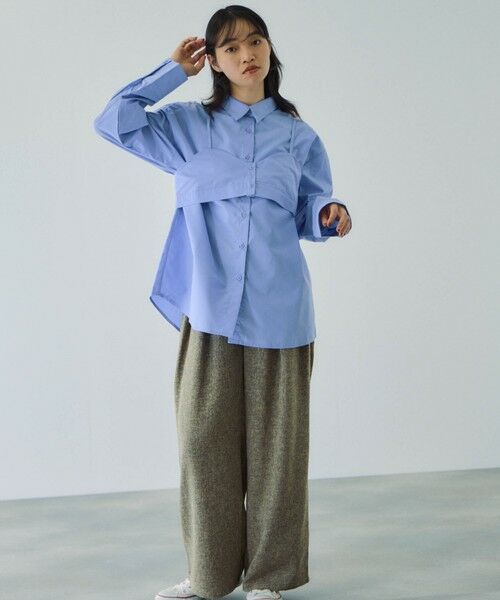 VICKY / ビッキー シャツ・ブラウス | ブロードビスチェ付きブラウス≪手洗い可能≫ | 詳細9