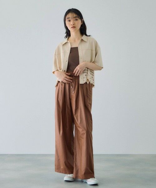 VICKY / ビッキー シャツ・ブラウス | スカラップヘムカットスウェードシャツ≪手洗い可能≫ | 詳細11