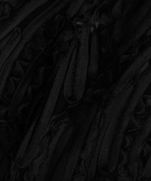 VICKY / ビッキー ダウンジャケット・ベスト | 刺繍チュールレースノーカラーベスト | 詳細6