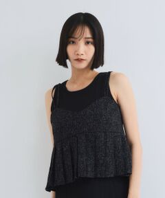 VICKY / ビッキー シャツ・ブラウス | ライトツィードプリーツキャミ≪セットアップ対応/手洗い可能≫