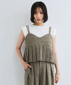 VICKY / ビッキー シャツ・ブラウス | ライトツィードプリーツキャミ≪セットアップ対応/手洗い可能≫