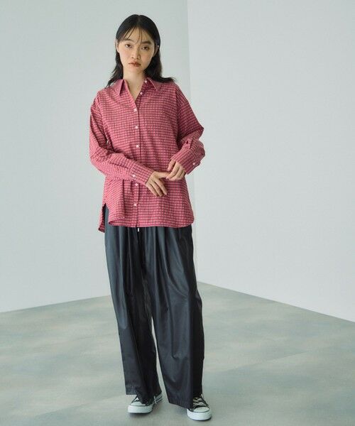 VICKY / ビッキー シャツ・ブラウス | ドビーチェックマルチブラウス≪手洗い可能≫ | 詳細9