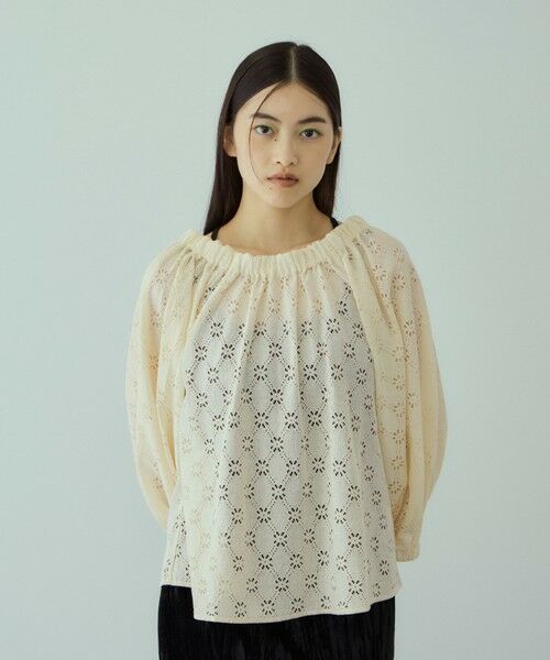 VICKY / ビッキー シャツ・ブラウス | フラワーレーススモックブラウス≪手洗い可能≫ | 詳細2