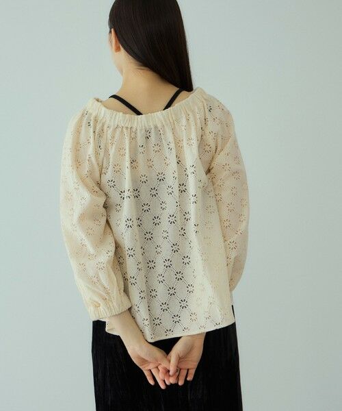 VICKY / ビッキー シャツ・ブラウス | フラワーレーススモックブラウス≪手洗い可能≫ | 詳細4