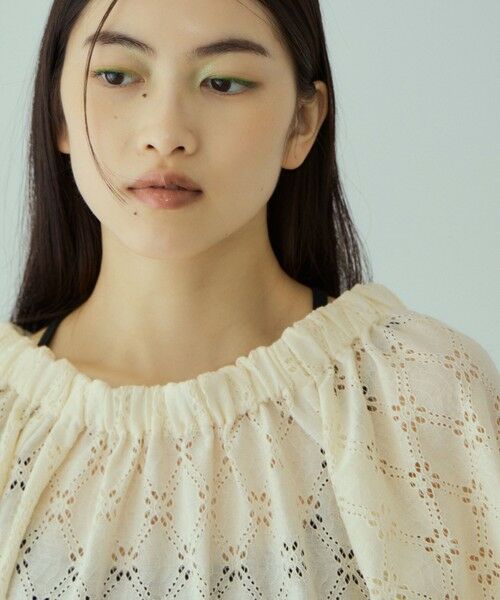 VICKY / ビッキー シャツ・ブラウス | フラワーレーススモックブラウス≪手洗い可能≫ | 詳細5